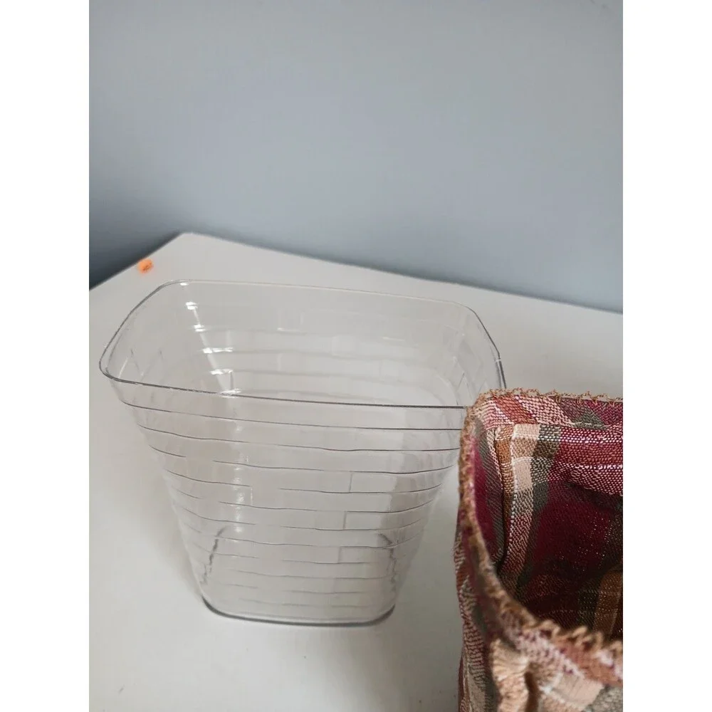 Longaberger 2006 Dresden Basket w Protector & Liner Signed Bottom